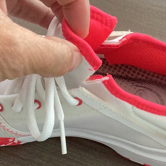 adidas Women's Athletic Shoes - White and Red - Picture 4 of 4